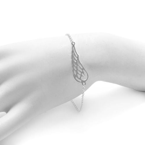 Buy Sterling Silver Angel Wing Bracelet Online in India - Etsy