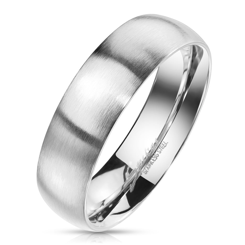 7mm personalized black stainless steel wedding band mens – The Steel Shop
