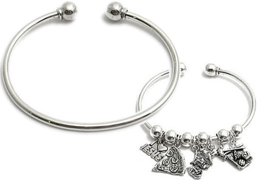925 Sterling Silver Charm Bracelets & Bangles For Women Silver