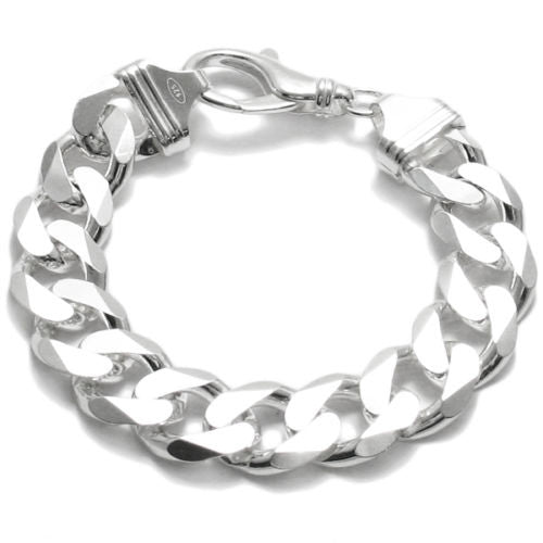 Silver Mens Bracelet Chain for Men Silver Bracelets Cuban 