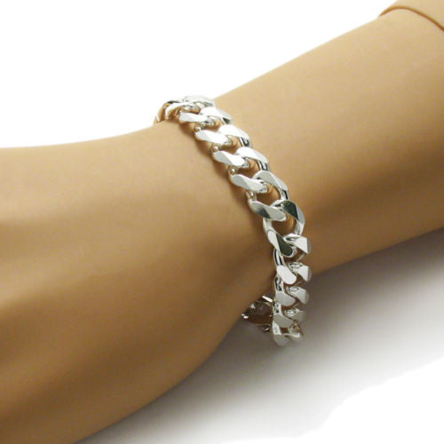 ChloBo Sterling Silver Gold Plated Link Chain Earth Bracelet GBLC3113