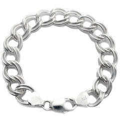 Charming Sterling Silver Cuban Link Chain Bracelet - 8 Inch. Wholesale -  925Express