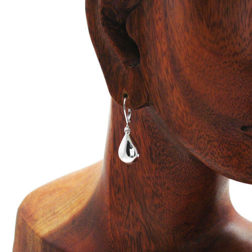 Wholesale Sterling Silver Leverback Earring Findings with Teardrop